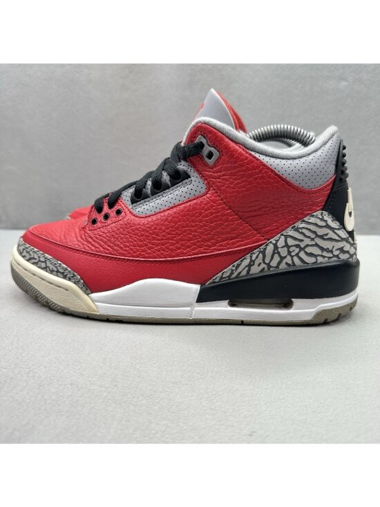 Mens 7 / Womens 8.5 Jordan 3 Retro SE Mid Unite Shoes Fire Red Elephant Sneakers main image 3